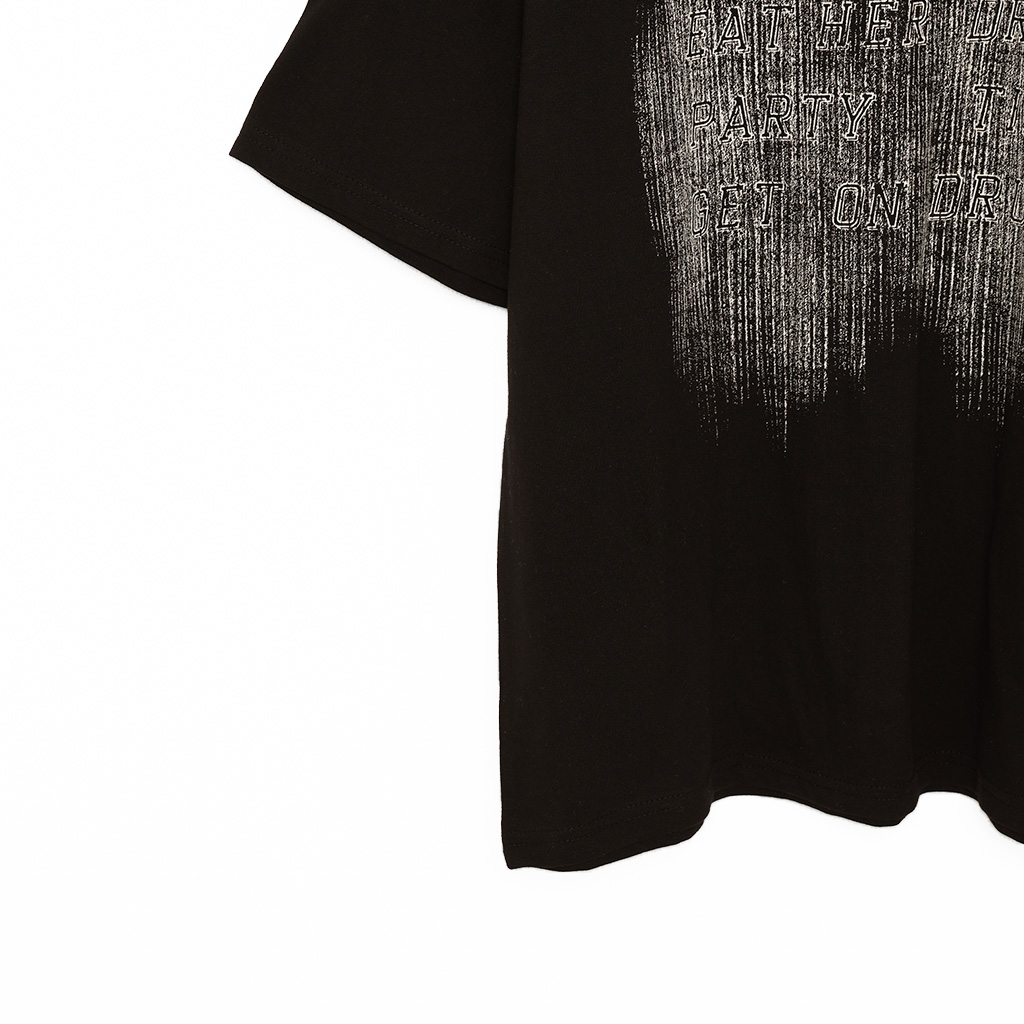 (ユニセックス) ブラッシュプリントTシャツ