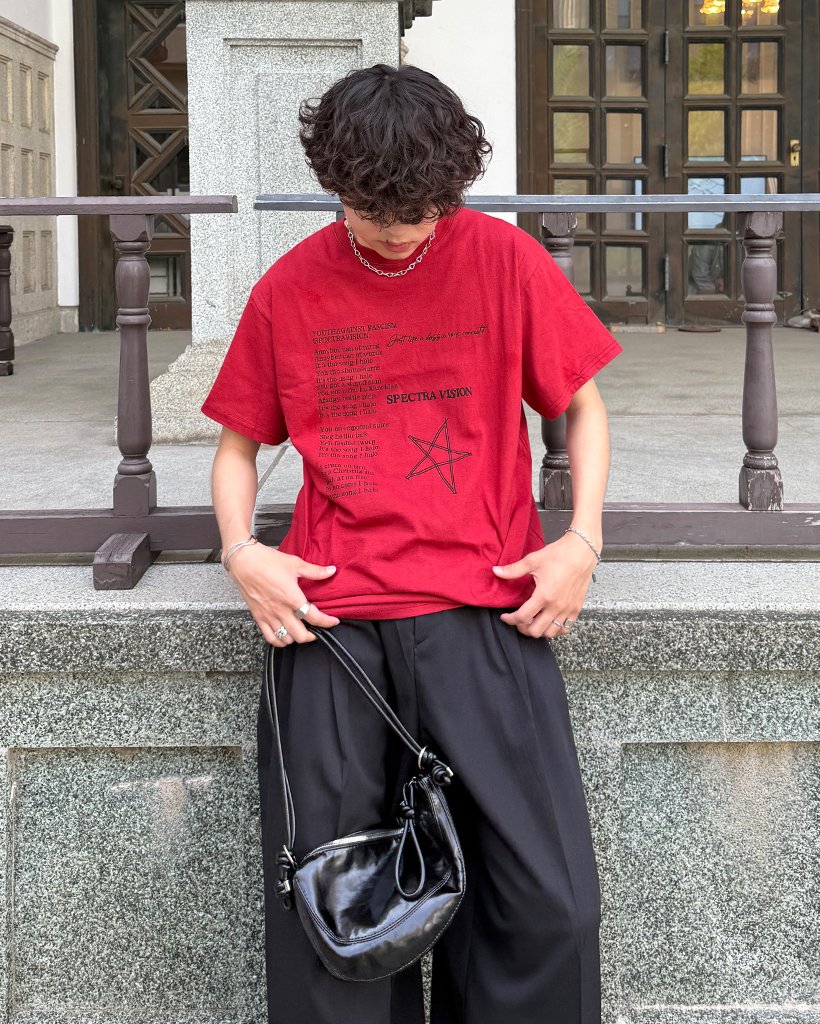 （ユニセックス）スターレタリングハーフＴシャツ