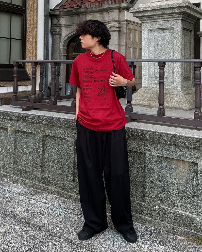 （ユニセックス）スターレタリングハーフＴシャツ