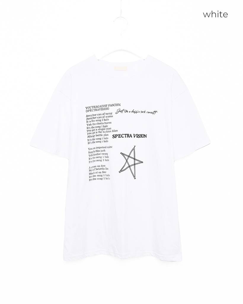 （ユニセックス）スターレタリングハーフＴシャツ