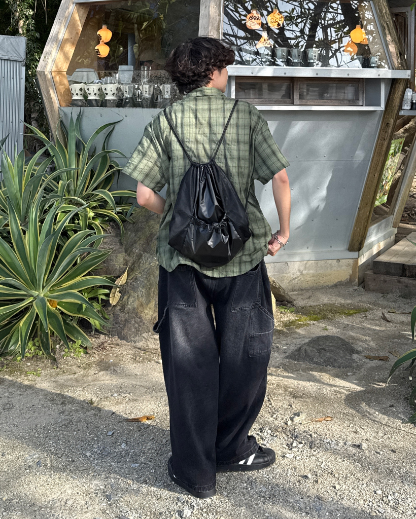 （ユニセックス）タータンチェックハーフシャツ