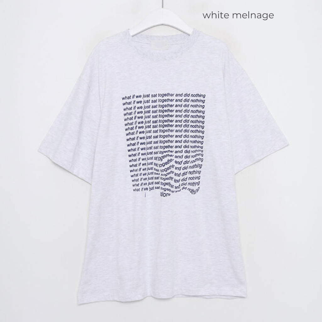シンプルスクエアレタリング半袖Tシャツ
