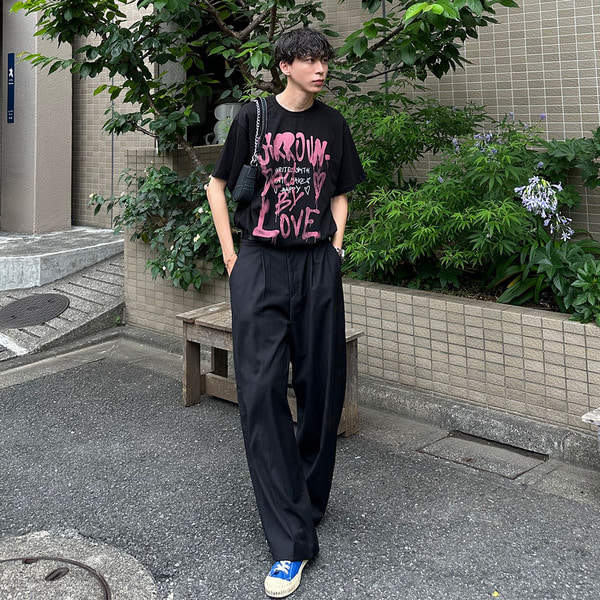ハンドプリント半袖Tシャツ