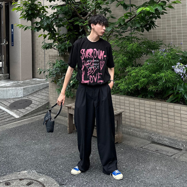 ハンドプリント半袖Tシャツ
