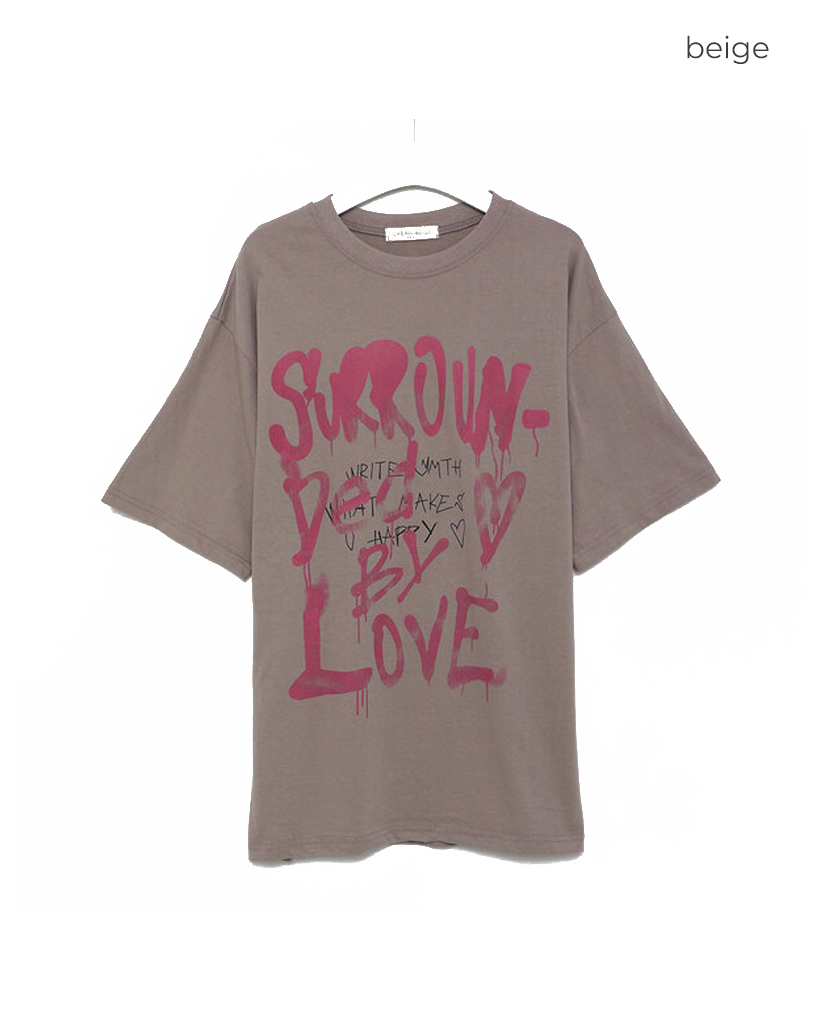 ハンドプリント半袖Tシャツ