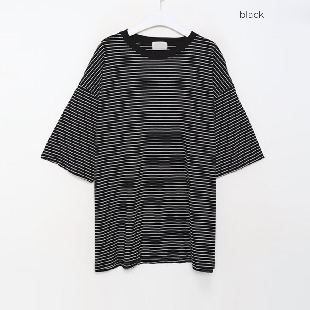 バイカラーボーダーボックスTシャツ