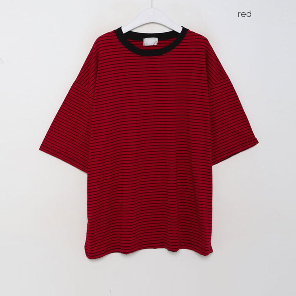 バイカラーボーダーボックスTシャツ