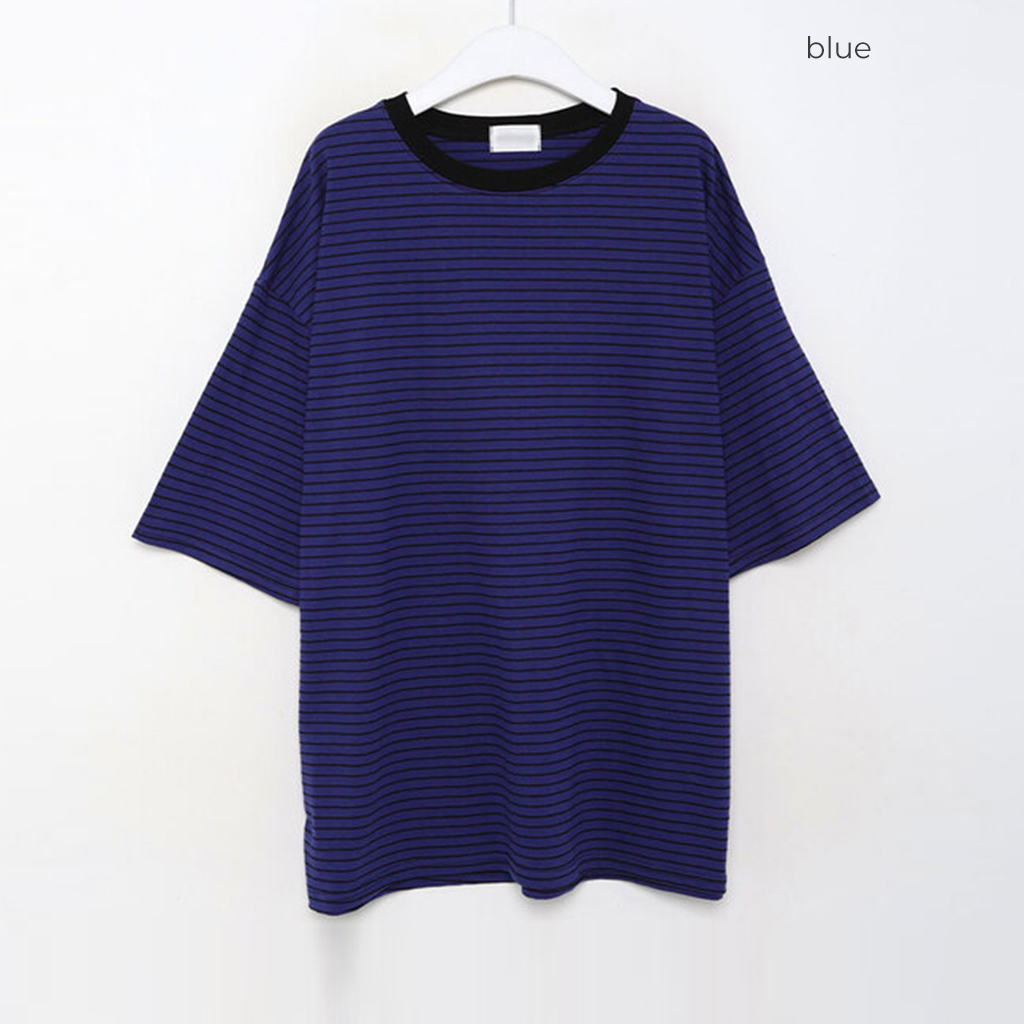 バイカラーボーダーボックスTシャツ