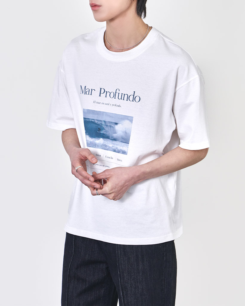 (ORIGINAL) オーシャングラフィックTシャツ