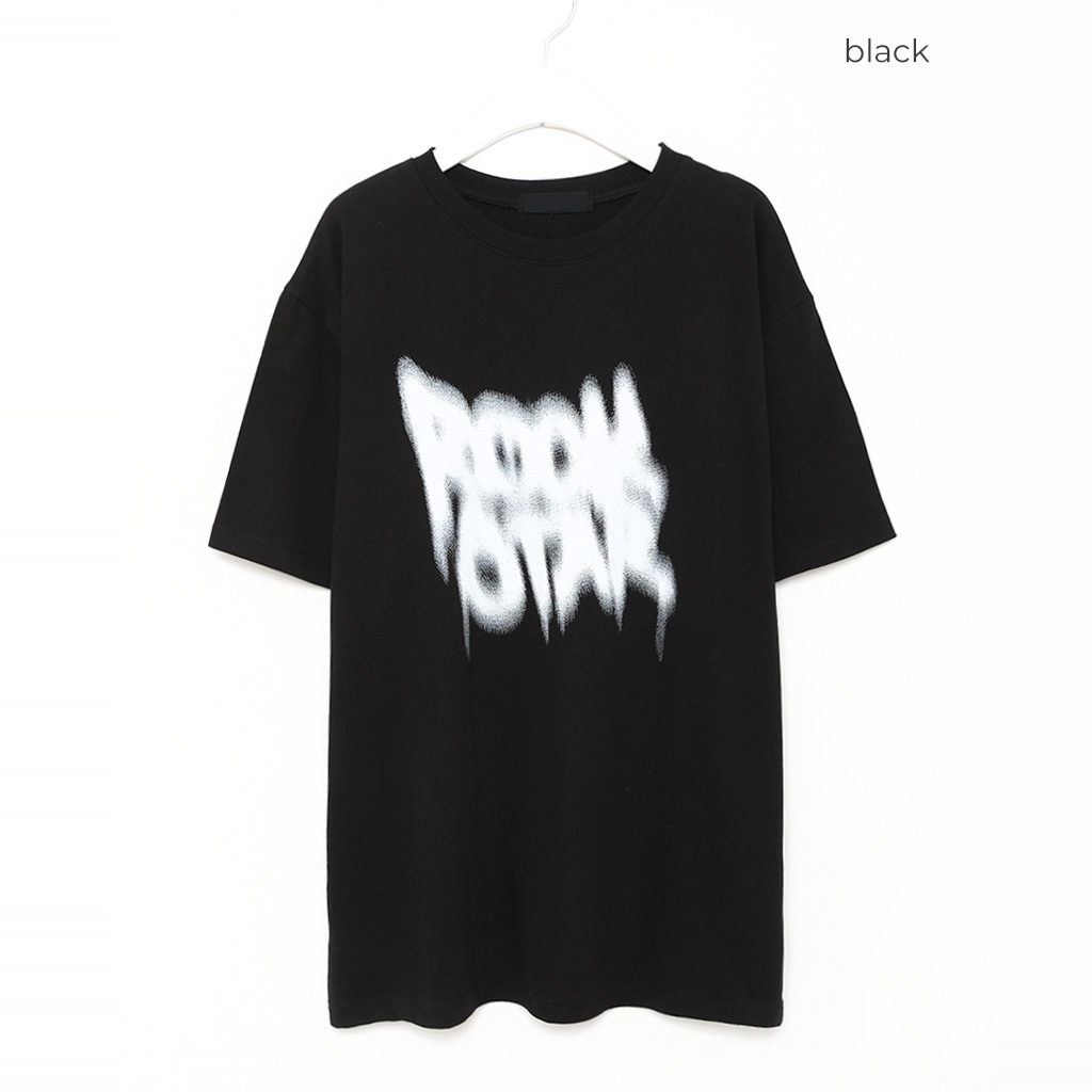 (ユニセックス)ロックプリントTシャツ