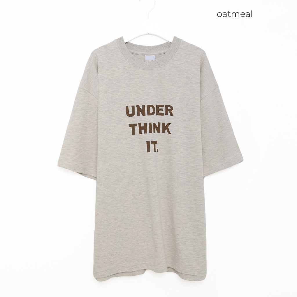 （ユニセックス）シンプルレタリングTシャツ