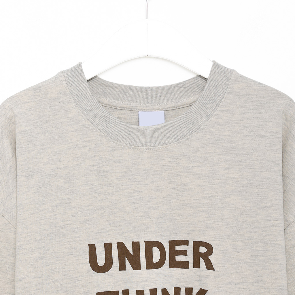 （ユニセックス）シンプルレタリングTシャツ