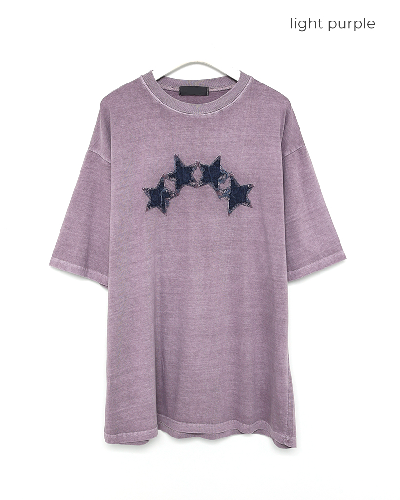 スターデニムウォッシュ半袖Tシャツ
