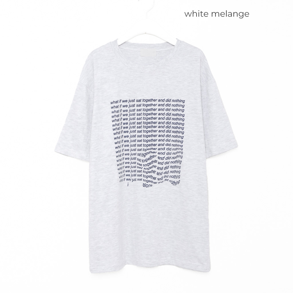 （ユニセックス）カラーレタリング半袖Tシャツ