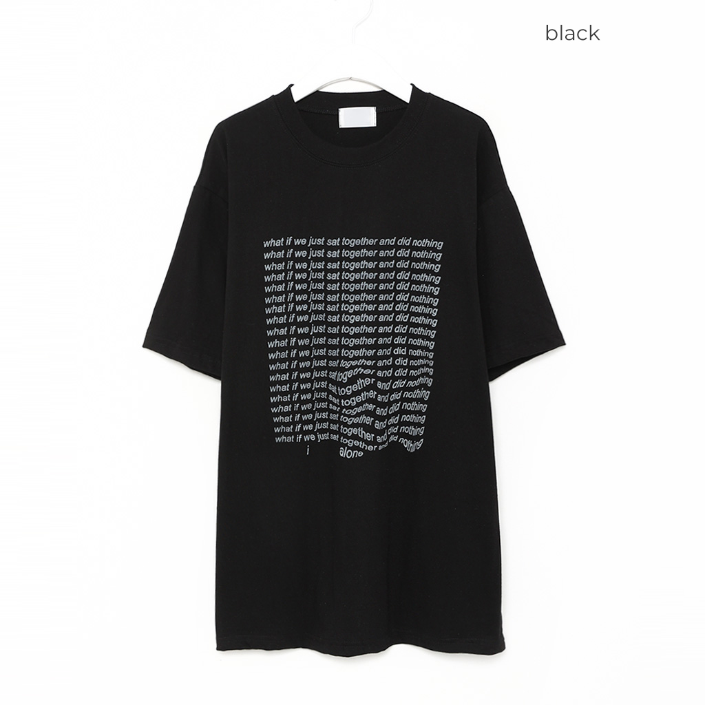 （ユニセックス）カラーレタリング半袖Tシャツ