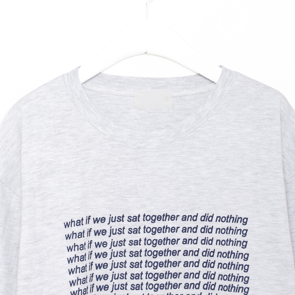 （ユニセックス）カラーレタリング半袖Tシャツ