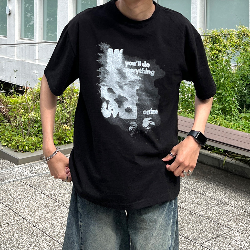 ヴィンテージプリント半袖Tシャツ