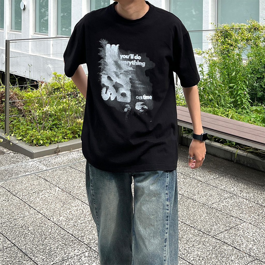ヴィンテージプリント半袖Tシャツ