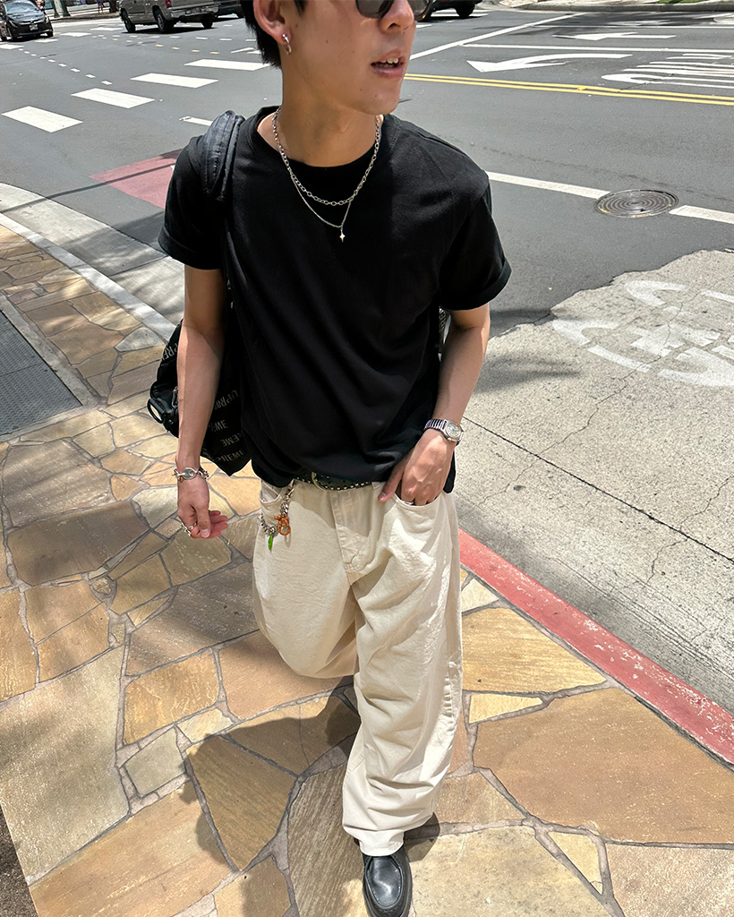 （ユニセックス）ラウンドコット半袖Tシャツ