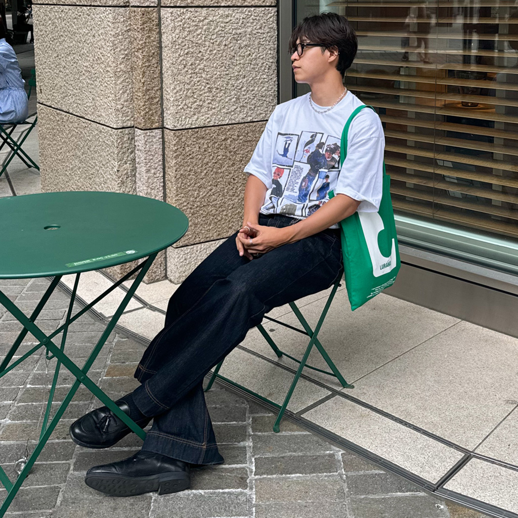 ビンテージボードプリントTシャツ