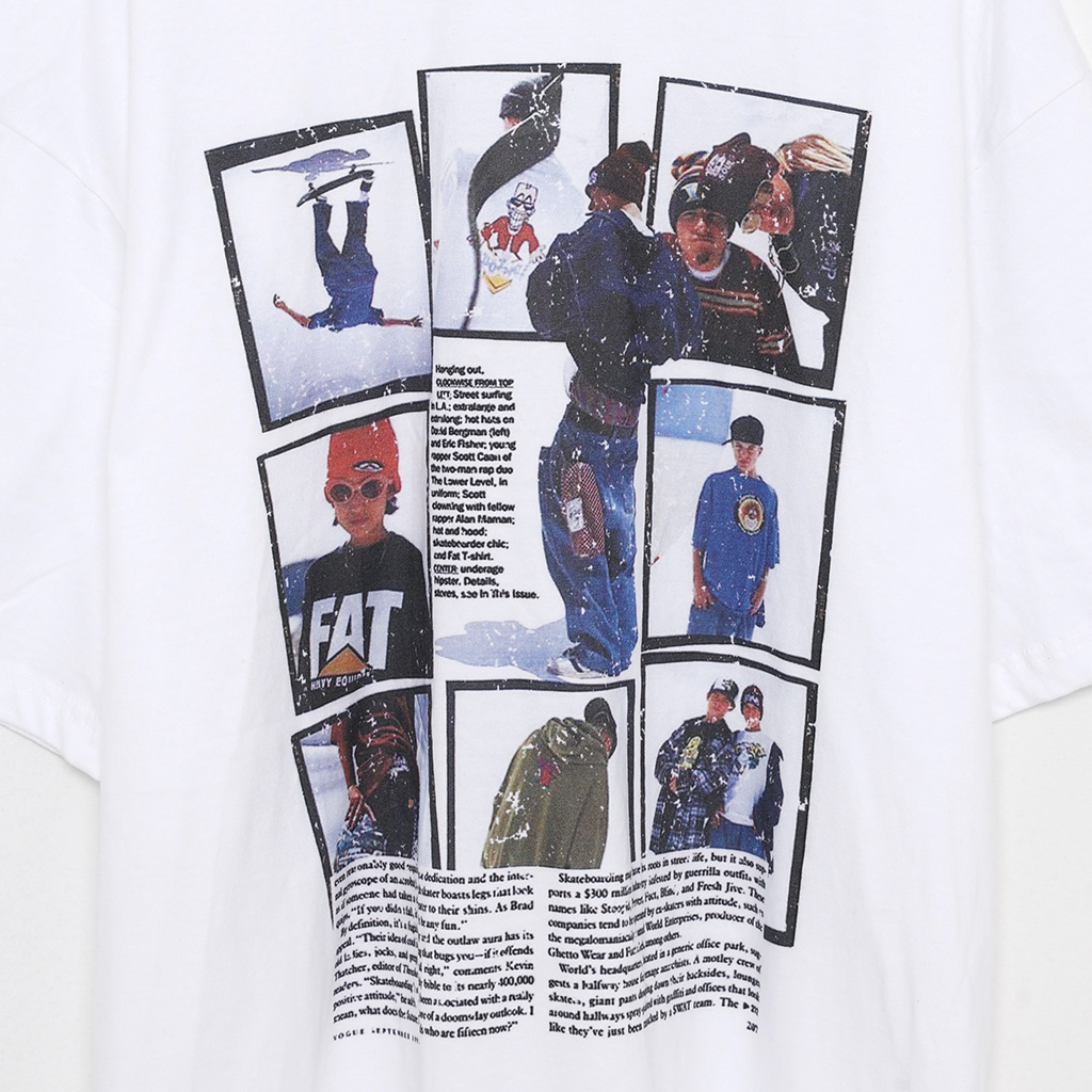 ビンテージボードプリントTシャツ