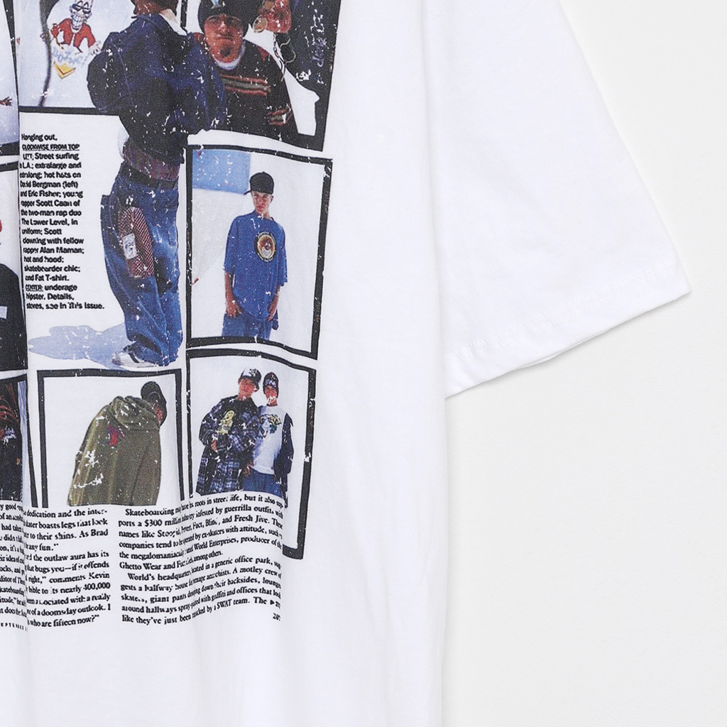 ビンテージボードプリントTシャツ