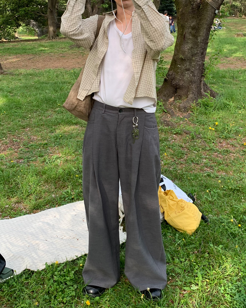 チェッククロップドシャツ