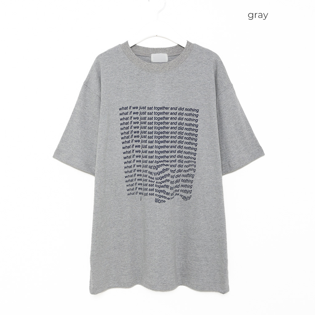 （ユニセックス）カラーレタリング半袖Tシャツ