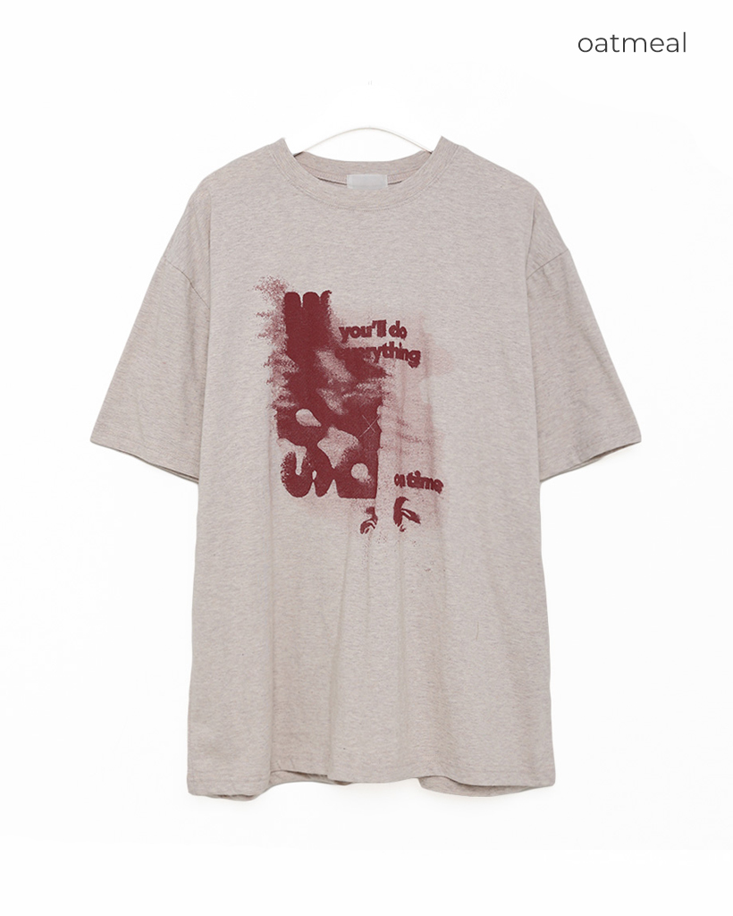 ヴィンテージプリント半袖Tシャツ