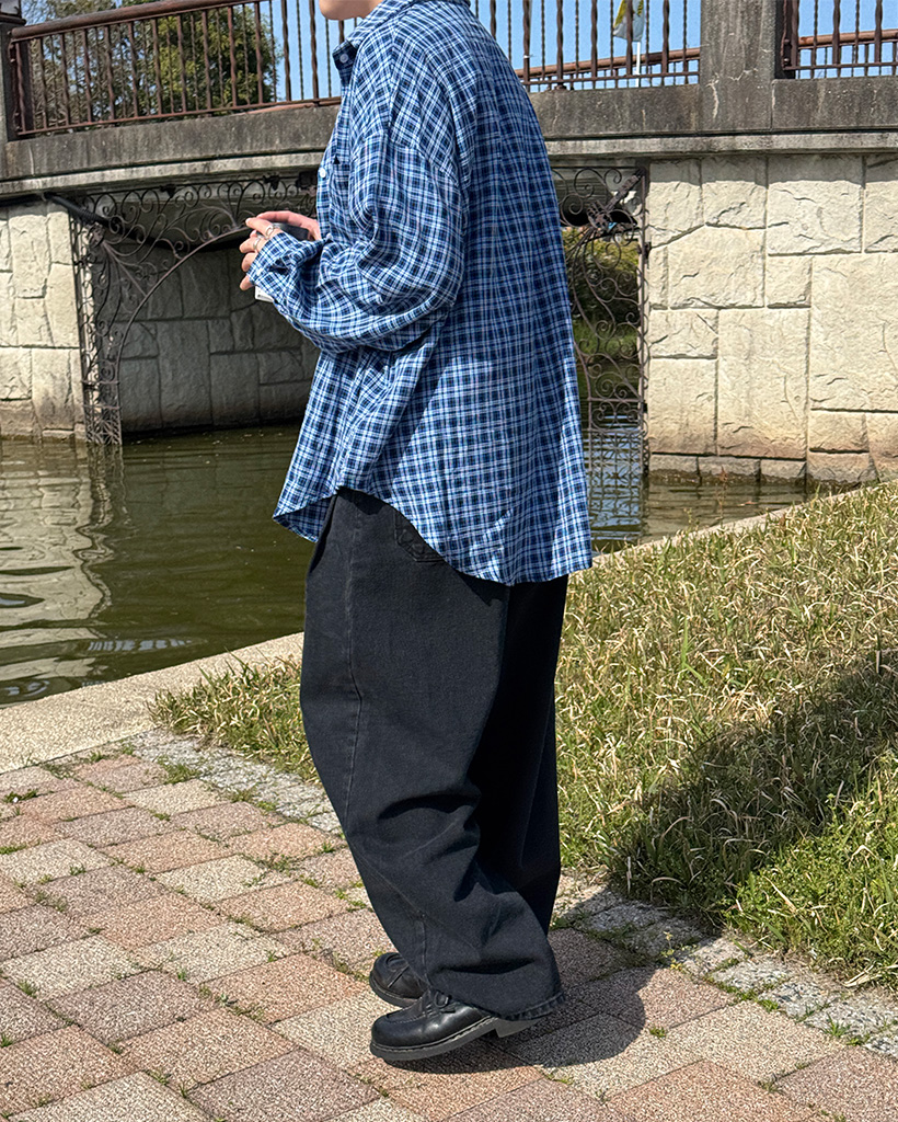 （ユニセックス）ヴィンテージチェックシャツ