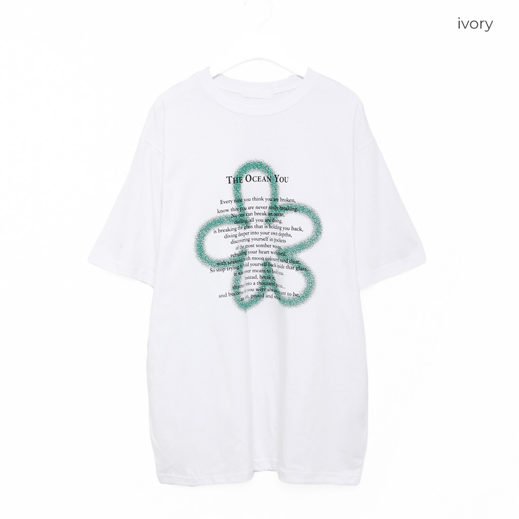 (ユニセックス) クローバ半袖Tシャツ
