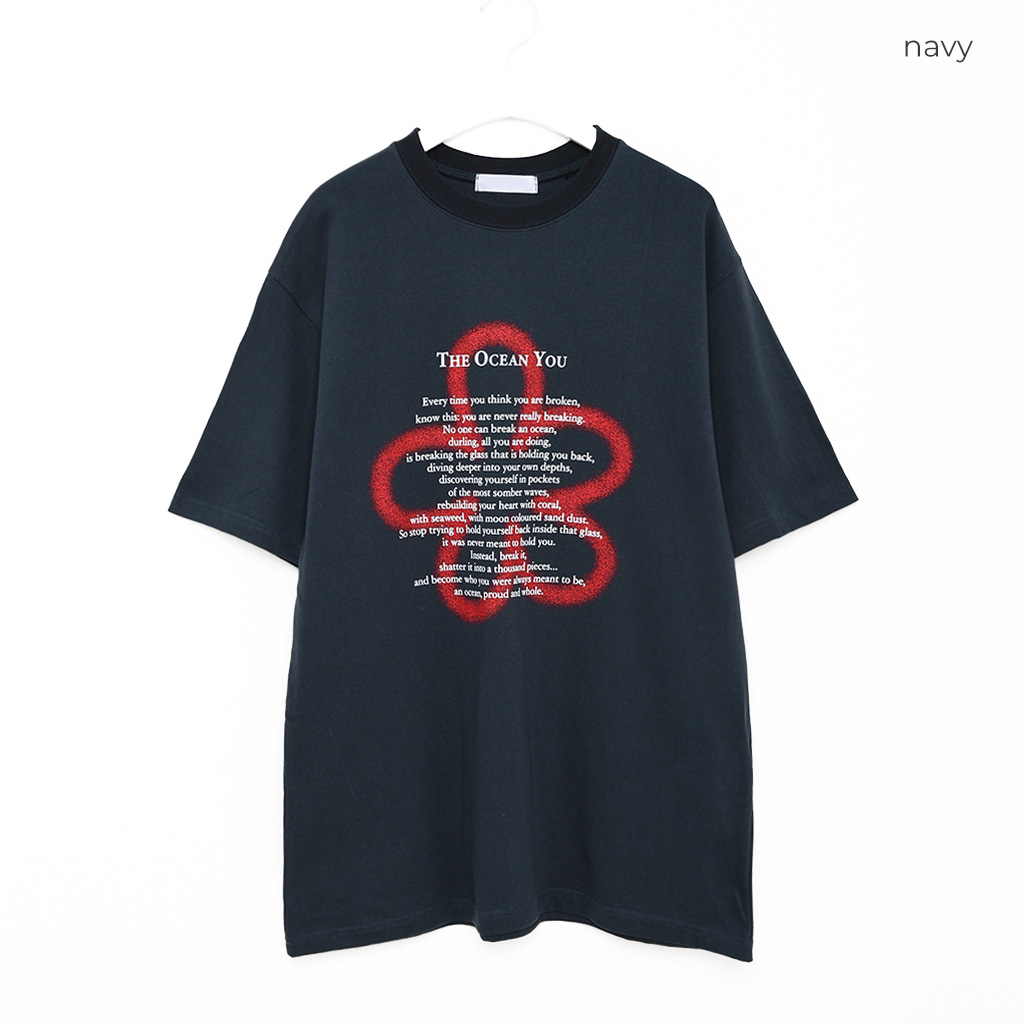 (ユニセックス) クローバ半袖Tシャツ