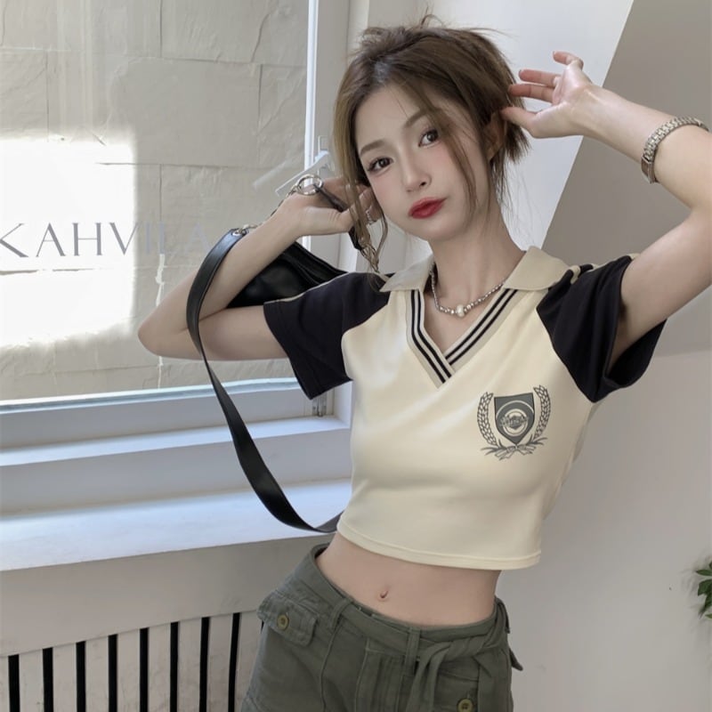 トップス Tシャツ ファッション 個性 人気爆発中 配色