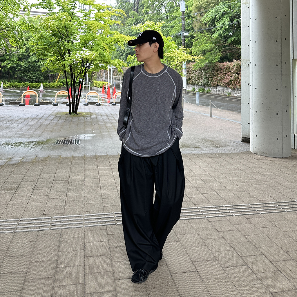 タックデザインワイドスラックス