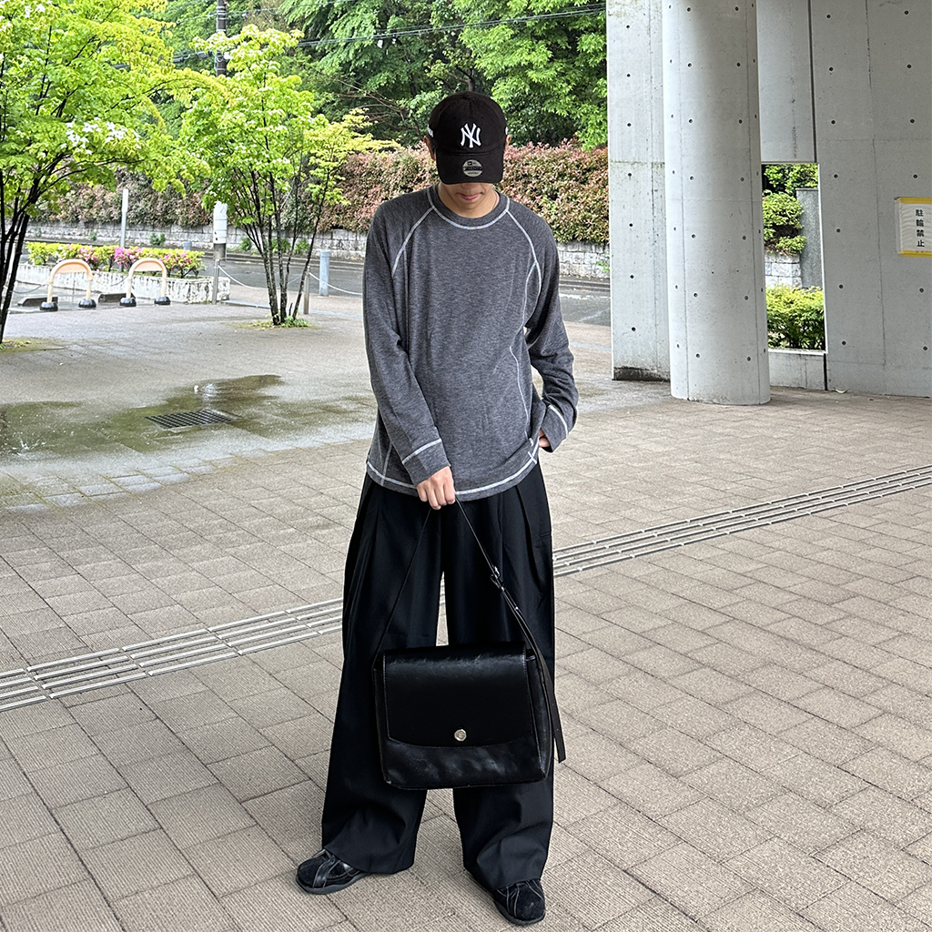 タックデザインワイドスラックス