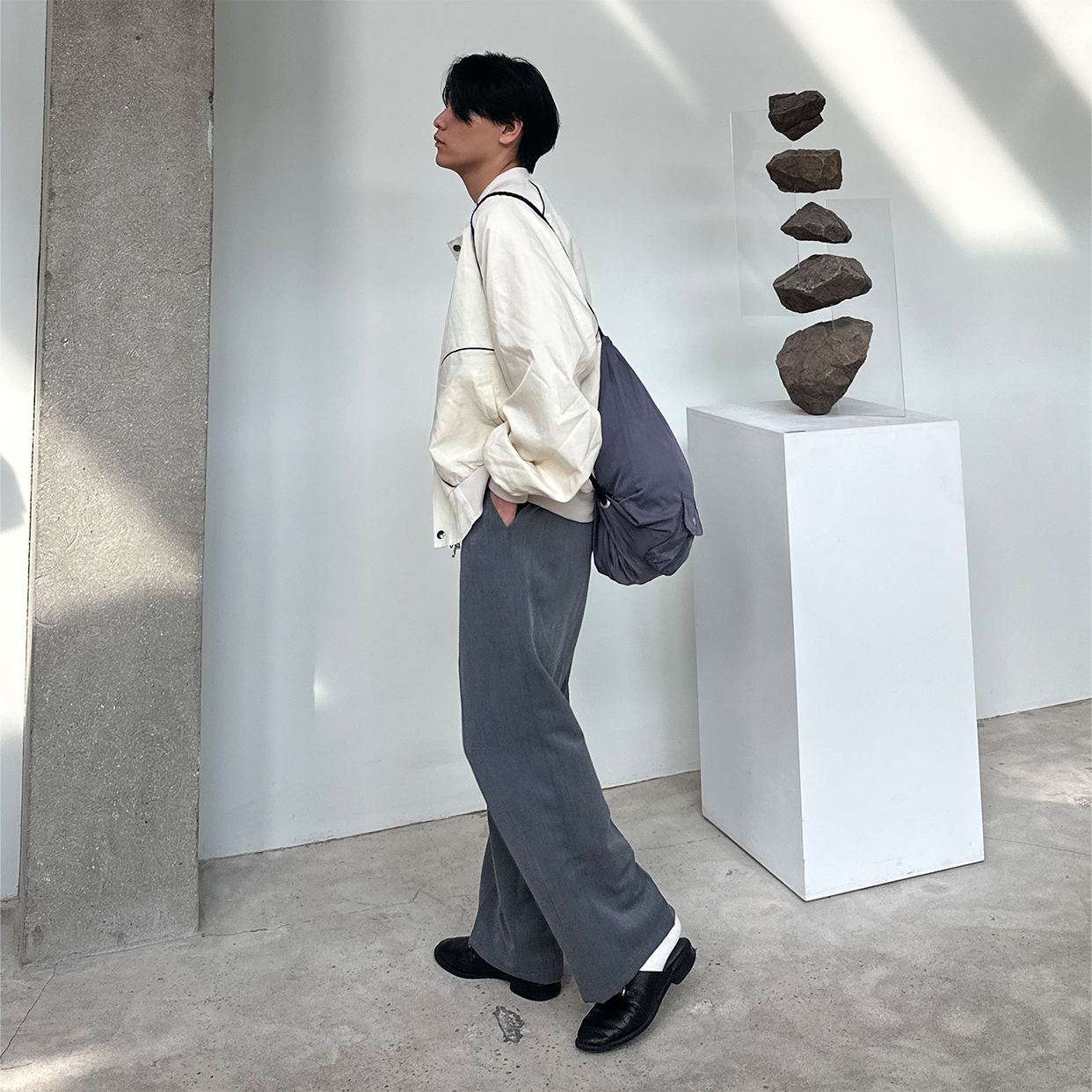 ロニーツータックワイドスラックス