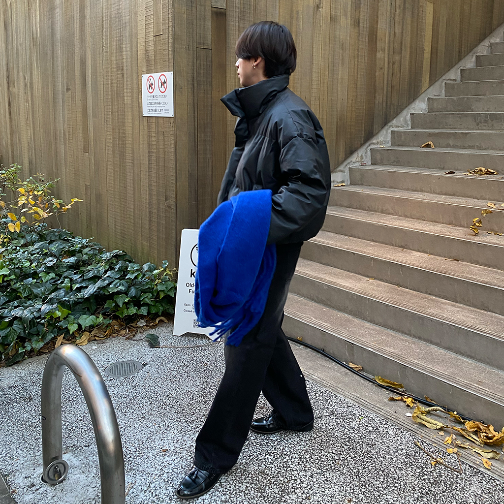 スリットステッチワイドデニムパンツ