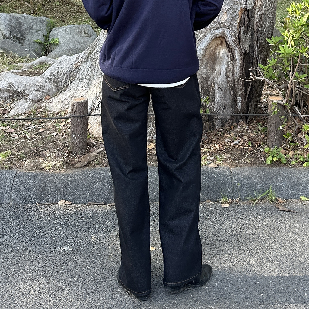 ワイドデニムパンツ