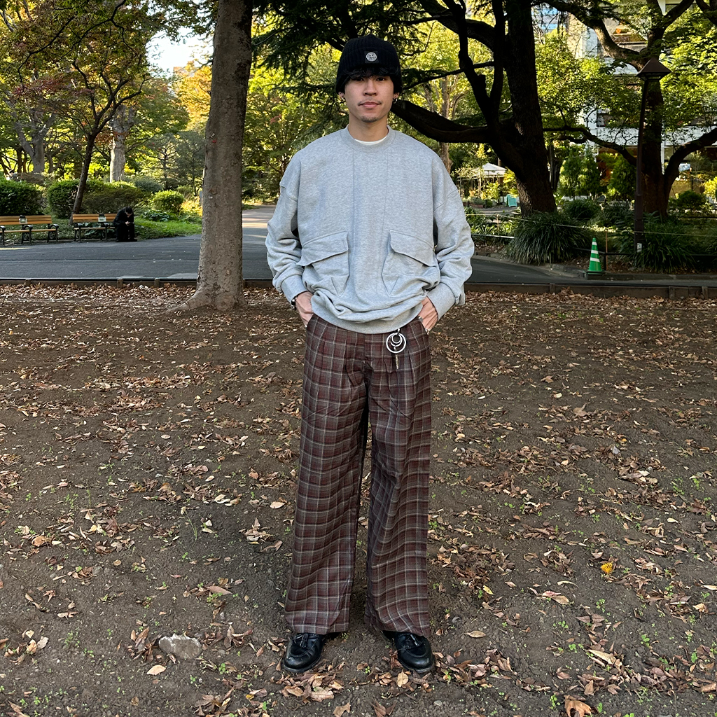 (ユニセックス) バックバンディングチェックスラックス