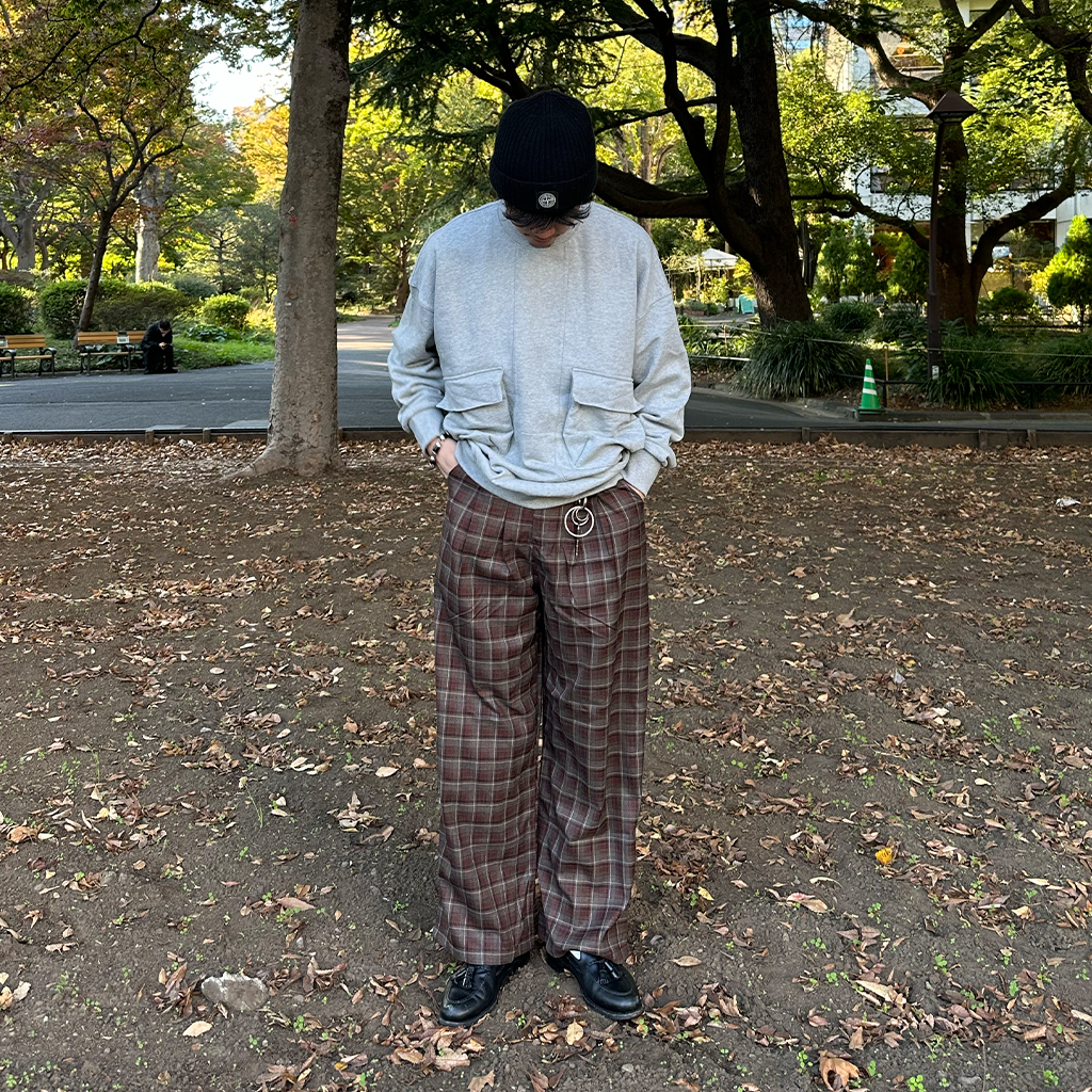 (ユニセックス) バックバンディングチェックスラックス
