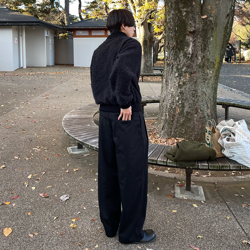 ツータックワイドスラックス