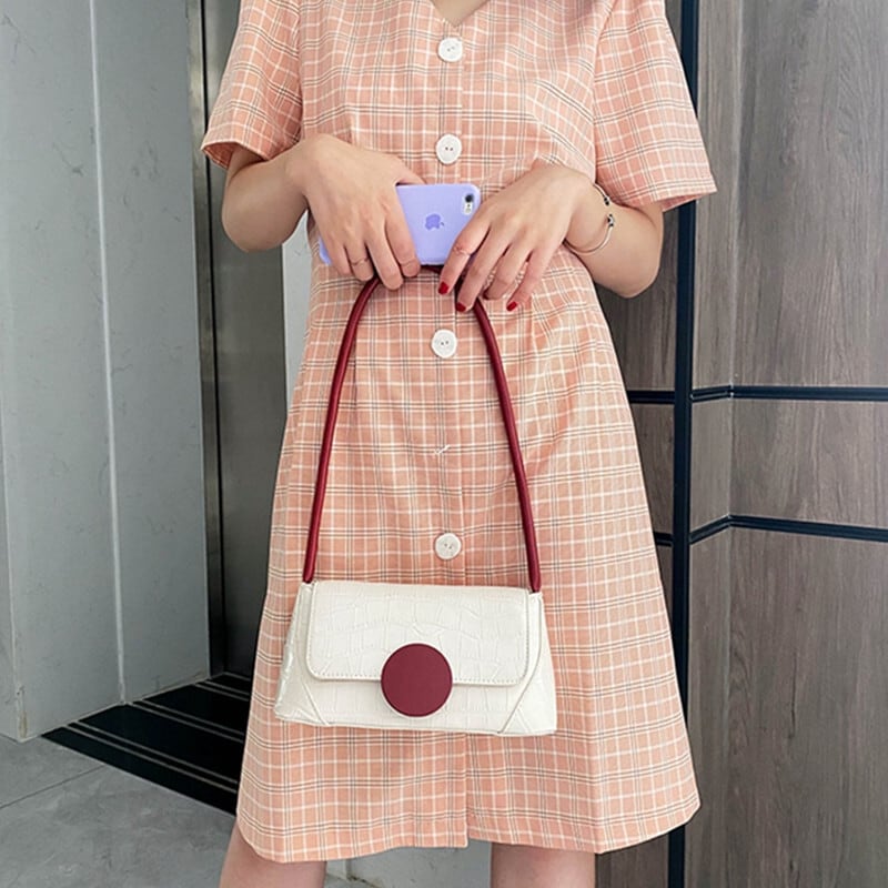 ショルダーバッグ バッグ ファッション 3色展開 PU ハート 女性らしい 演奏会 お呼ばれ ベージュ ホワイト ブラック